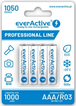 Akumulatorki AAA / R03 Ni-MH everActive 1050mAh (box 4 szt.)