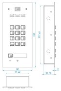 ACO FAM-P-1NPZSACC panel pod tynk 1-lokator czyt. brel. zamek szyfrowy.