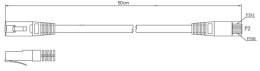 PATCHCORD KAT5E UTP 0,5M ŻÓŁTY