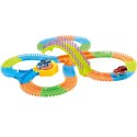 TOR SAMOCHODOWY WYŚCIGOWY KOLEJKA AUTO ZESTAW KLOCKI PUZZLE 180 EL