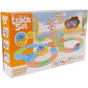 TOR SAMOCHODOWY WYŚCIGOWY KOLEJKA AUTO ZESTAW KLOCKI PUZZLE 180 EL