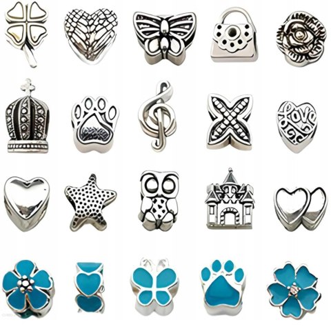 ZESTAW DO ROBIENIA BRANSOLETEK NASZYJNIKÓW KREATYWNY DLA DZIECI CHARMS DIY ZESTAW DO ROBIENIA BRANSOLETEK NASZYJNIKÓW KREATYWNY DLA DZIECI CHARMS DIY