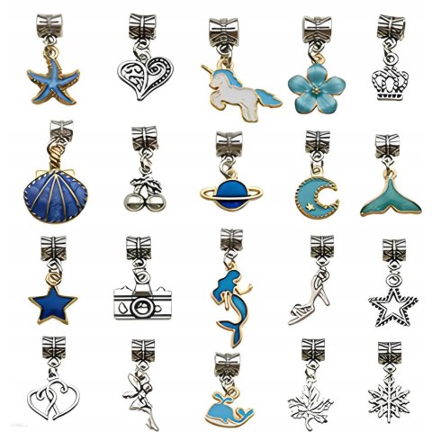 ZESTAW DO ROBIENIA BRANSOLETEK NASZYJNIKÓW KREATYWNY DLA DZIECI CHARMS DIY ZESTAW DO ROBIENIA BRANSOLETEK NASZYJNIKÓW KREATYWNY DLA DZIECI CHARMS DIY