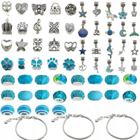ZESTAW DO ROBIENIA BRANSOLETEK NASZYJNIKÓW KREATYWNY DLA DZIECI CHARMS DIY ZESTAW DO ROBIENIA BRANSOLETEK NASZYJNIKÓW KREATYWNY DLA DZIECI CHARMS DIY