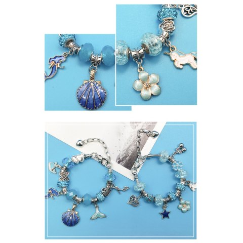 ZESTAW DO ROBIENIA BRANSOLETEK NASZYJNIKÓW KREATYWNY DLA DZIECI CHARMS DIY ZESTAW DO ROBIENIA BRANSOLETEK NASZYJNIKÓW KREATYWNY DLA DZIECI CHARMS DIY