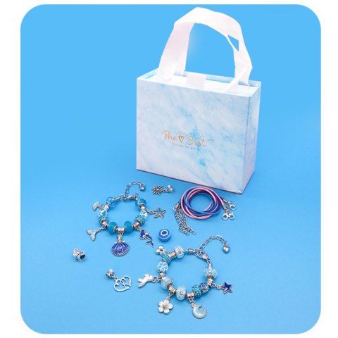 ZESTAW DO ROBIENIA BRANSOLETEK NASZYJNIKÓW KREATYWNY DLA DZIECI CHARMS DIY ZESTAW DO ROBIENIA BRANSOLETEK NASZYJNIKÓW KREATYWNY DLA DZIECI CHARMS DIY