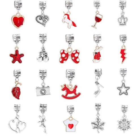 ZESTAW DO ROBIENIA BRANSOLETEK NASZYJNIKÓW KREATYWNY DLA DZIECI CHARMS DIY ZESTAW DO ROBIENIA BRANSOLETEK NASZYJNIKÓW KREATYWNY DLA DZIECI CHARMS DIY