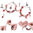 ZESTAW DO ROBIENIA BRANSOLETEK NASZYJNIKÓW KREATYWNY DLA DZIECI CHARMS DIY