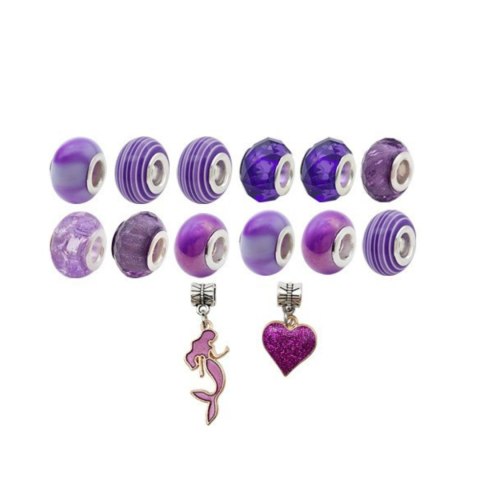 ZESTAW DO ROBIENIA BRANSOLETEK NASZYJNIKÓW KREATYWNY DLA DZIECI CHARMS DIY ZESTAW DO ROBIENIA BRANSOLETEK NASZYJNIKÓW KREATYWNY DLA DZIECI CHARMS DIY
