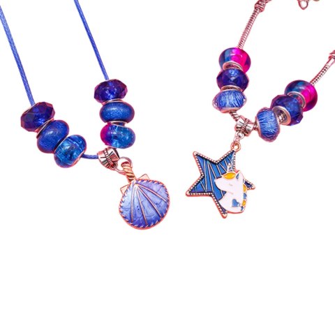 ZESTAW DO ROBIENIA BRANSOLETEK NASZYJNIKÓW KREATYWNY DLA DZIECI CHARMS DIY ZESTAW DO ROBIENIA BRANSOLETEK NASZYJNIKÓW KREATYWNY DLA DZIECI CHARMS DIY