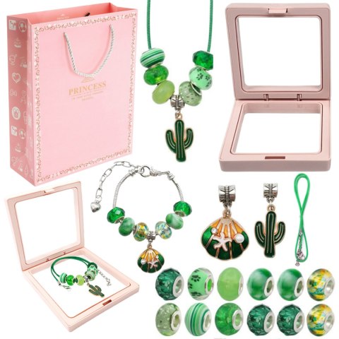 ZESTAW DO ROBIENIA BRANSOLETEK NASZYJNIKÓW KREATYWNY DLA DZIECI CHARMS DIY ZESTAW DO ROBIENIA BRANSOLETEK NASZYJNIKÓW KREATYWNY DLA DZIECI CHARMS DIY