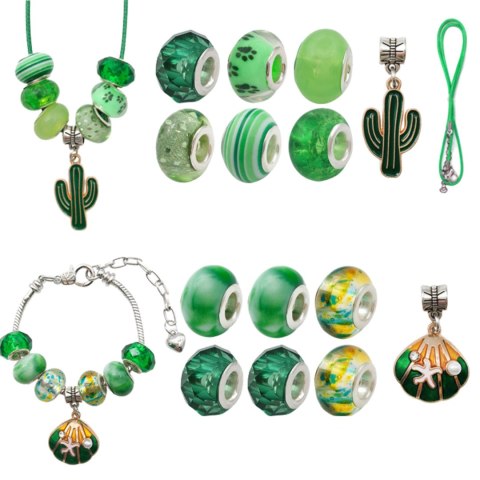ZESTAW DO ROBIENIA BRANSOLETEK NASZYJNIKÓW KREATYWNY DLA DZIECI CHARMS DIY ZESTAW DO ROBIENIA BRANSOLETEK NASZYJNIKÓW KREATYWNY DLA DZIECI CHARMS DIY