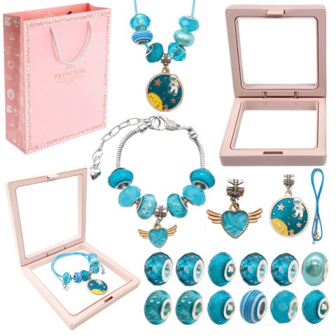 ZESTAW DO ROBIENIA BRANSOLETEK NASZYJNIKÓW KREATYWNY DLA DZIECI CHARMS DIY ZESTAW DO ROBIENIA BRANSOLETEK NASZYJNIKÓW KREATYWNY DLA DZIECI CHARMS DIY