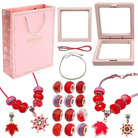 ZESTAW DO ROBIENIA BRANSOLETEK NASZYJNIKÓW KREATYWNY DLA DZIECI CHARMS DIY ZESTAW DO ROBIENIA BRANSOLETEK NASZYJNIKÓW KREATYWNY DLA DZIECI CHARMS DIY