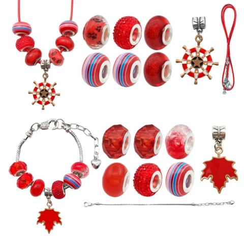 ZESTAW DO ROBIENIA BRANSOLETEK NASZYJNIKÓW KREATYWNY DLA DZIECI CHARMS DIY ZESTAW DO ROBIENIA BRANSOLETEK NASZYJNIKÓW KREATYWNY DLA DZIECI CHARMS DIY