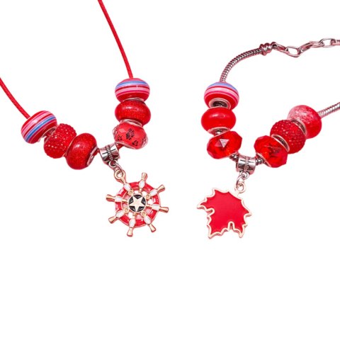 ZESTAW DO ROBIENIA BRANSOLETEK NASZYJNIKÓW KREATYWNY DLA DZIECI CHARMS DIY ZESTAW DO ROBIENIA BRANSOLETEK NASZYJNIKÓW KREATYWNY DLA DZIECI CHARMS DIY