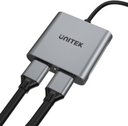 Unitek V1404B Adapter USB-C na 2x HDMI 4K MST