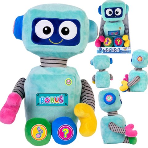 Robot Robuś Pluszowy Edukacyjny Interaktywny Nauka Kosmos Matematyka Dźwięk Robot Robuś Pluszowy Edukacyjny Interaktywny Nauka Kosmos Matematyka Dźwięk