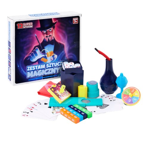 Zestaw Sztuczek Magicznych 12 Elementów Instrukcja Magiczne Rekwizyty Zestaw Sztuczek Magicznych 12 Elementów Instrukcja Magiczne Rekwizyty