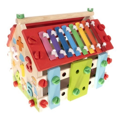 DOMEK EDUKACYJNY DREWNIANY SORTER DLA DZIECI DIY WIELOFUNKCYJNY DOMEK EDUKACYJNY DREWNIANY SORTER DLA DZIECI DIY WIELOFUNKCYJNY