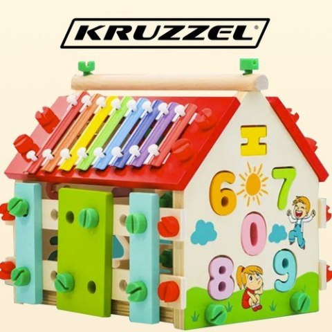 DOMEK EDUKACYJNY DREWNIANY SORTER DLA DZIECI DIY WIELOFUNKCYJNY DOMEK EDUKACYJNY DREWNIANY SORTER DLA DZIECI DIY WIELOFUNKCYJNY