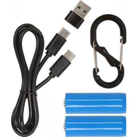 SOLARNA LAMPA KEMPINGOWA ZEWNĘTRZNA LED Z USB 450LM 2 WYMIENNE AKUMULATORY SOLARNA LAMPA KEMPINGOWA ZEWNĘTRZNA LED Z USB 450LM 2 WYMIENNE AKUMULATORY