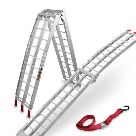 RAMPA ZAŁADUNKOWA MOCNA 340KG UDŹWIGU PODJAZD NAJAZD ALUMINIUM RAMPA ZAŁADUNKOWA MOCNA 340KG UDŹWIGU PODJAZD NAJAZD ALUMINIUM