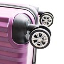 SET WALIZEK NA KÓŁKACH FIOLETOWE 3 SZT XL+L+M NA KÓŁKACH 360