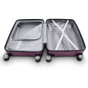 SET WALIZEK NA KÓŁKACH FIOLETOWE 3 SZT XL+L+M NA KÓŁKACH 360