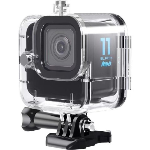 WODOODPORNA OBUDOWA CASE POD WODĘ NA KAMERĘ GOPRO 11 MINI Z UCHWYTEM