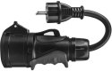 PRZEJŚCIOWKA ADAPTER SIŁOWY Green Cell CZERWONY CEE 16A 400V 5P DO SCHUKO 230V EVAK01