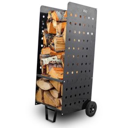 WÓZEK NA DREWNO KOMINKOWE DO 100KG DO TRANSPORTU I PRZECHOWYWANIA