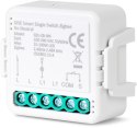 GISE Smart Single Switch no neutral Zigbee | Pojedynczy moduł przekaźnikowy bez N Zigbee | GSS-ZB-NN