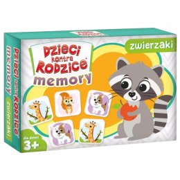 Dzieci kontra Rodzice. Memory Zwierzaki