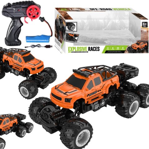 PICK UP AUTO TERENOWE DUŻE ZDALNIE STEROWANE NA PILOT 6 KÓŁEK USB AKUMULATO PICK UP AUTO TERENOWE DUŻE ZDALNIE STEROWANE NA PILOT 6 KÓŁEK USB AKUMULATO