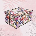 FLORAL W KWIATY ORGANIZER DO SZAFY Z POKRYWĄ 50X40X25CM PUDEŁKO KWIECISTE