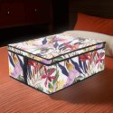 FLORAL W KWIATY ORGANIZER DO SZAFY Z POKRYWĄ 50X40X25CM PUDEŁKO KWIECISTE