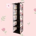 FLORAL W KWIATY WISZĄCY ORGANIZER DO SZAFY 5 PRZEGRÓD 30X30X120M PÓŁKA