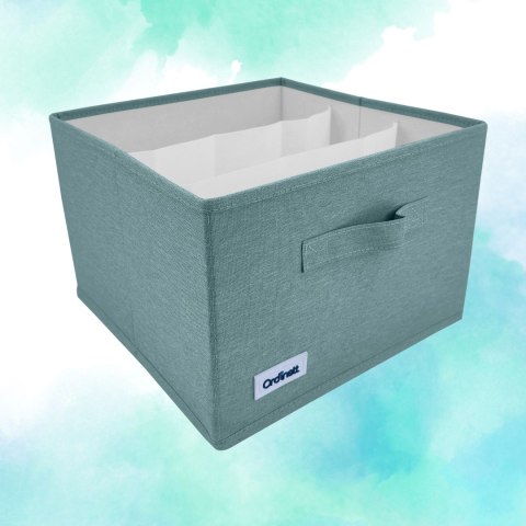 OGRANIZER MINT ZIELONY POJEMNIK DO SZAFY 29X29X18,50CM SKŁADANY PUDEŁKO OGRANIZER MINT ZIELONY POJEMNIK DO SZAFY 29X29X18,50CM SKŁADANY PUDEŁKO