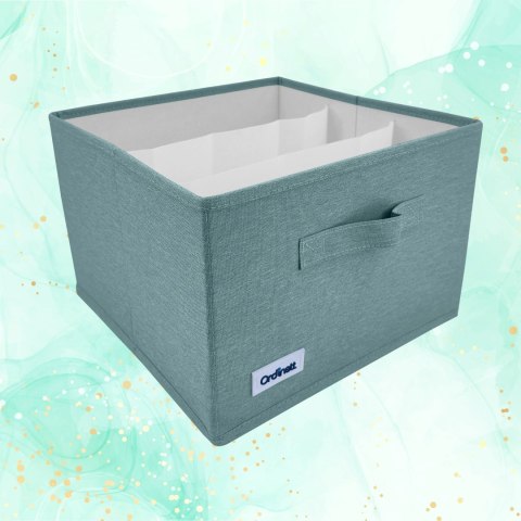 OGRANIZER MINT ZIELONY POJEMNIK DO SZAFY 29X29X18,50CM SKŁADANY PUDEŁKO OGRANIZER MINT ZIELONY POJEMNIK DO SZAFY 29X29X18,50CM SKŁADANY PUDEŁKO