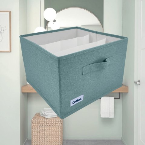 OGRANIZER MINT ZIELONY POJEMNIK DO SZAFY 29X29X18,50CM SKŁADANY PUDEŁKO OGRANIZER MINT ZIELONY POJEMNIK DO SZAFY 29X29X18,50CM SKŁADANY PUDEŁKO