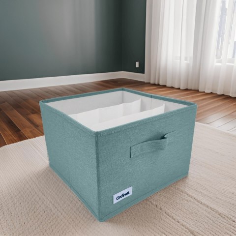 OGRANIZER MINT ZIELONY POJEMNIK DO SZAFY 29X29X18,50CM SKŁADANY PUDEŁKO OGRANIZER MINT ZIELONY POJEMNIK DO SZAFY 29X29X18,50CM SKŁADANY PUDEŁKO