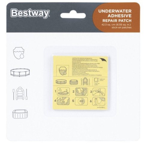 Zestaw łatek naprawczych do basenu - BESTWAY 62091 Zestaw łatek naprawczych do basenu - BESTWAY 62091