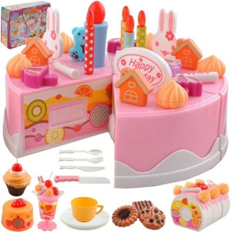 Tort urodzinowy - zestaw 75el.22382 Tort urodzinowy - zestaw 75el.22382