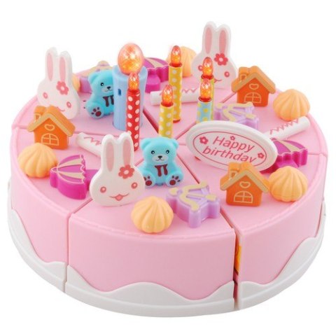 Tort urodzinowy - zestaw 75el.22382 Tort urodzinowy - zestaw 75el.22382