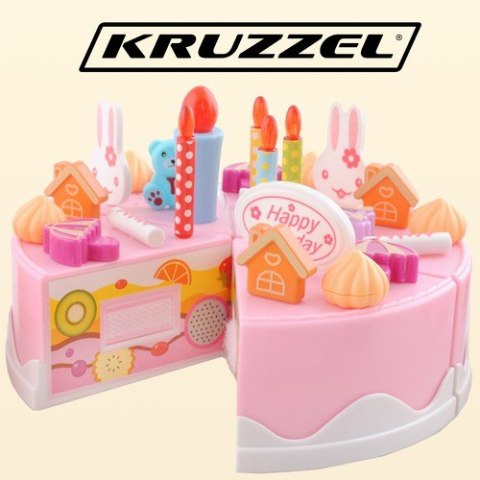 Tort urodzinowy - zestaw 75el.22382 Tort urodzinowy - zestaw 75el.22382