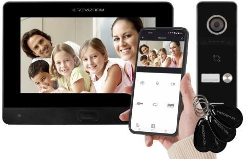 Wideodomofon REVIZOOM RM-T471HD BLACK/RC-411HD-C