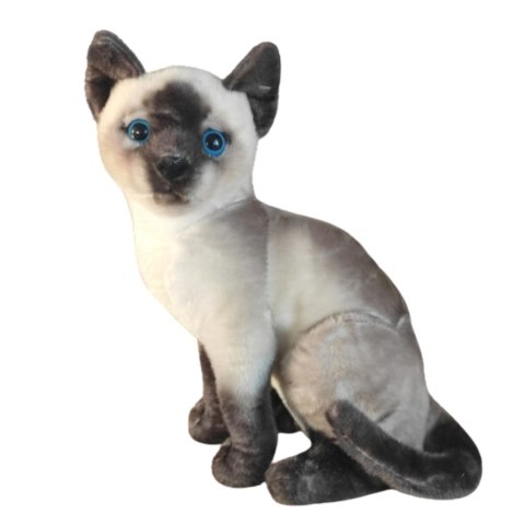 Maskotka Kot Syjamski Siedzący Pluszak 30cm Urocza Miękka Przytulanka Miś Maskotka Kot Syjamski Siedzący Pluszak 30cm Urocza Miękka Przytulanka Miś