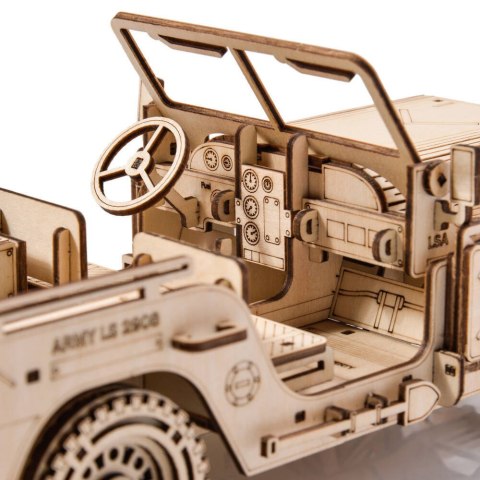 Little Story Drewniane Puzzle Model 3D - Pojazd Wojskowy Jeep Little Story Drewniane Puzzle Model 3D - Pojazd Wojskowy Jeep