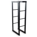 STOJAK NA DREWNO DO KOMINKA OPAŁOWE 40X25X100CM FUNKCJONALNY STABILNY